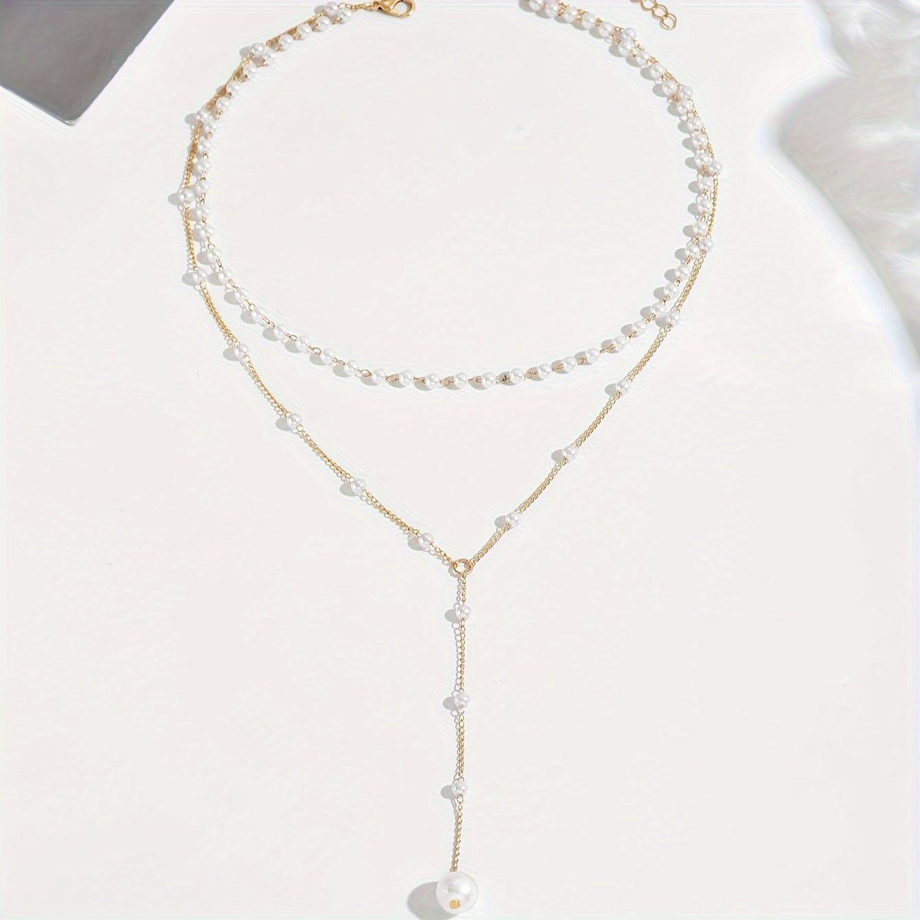Fantine™ | Collier double rang avec pendentif perle