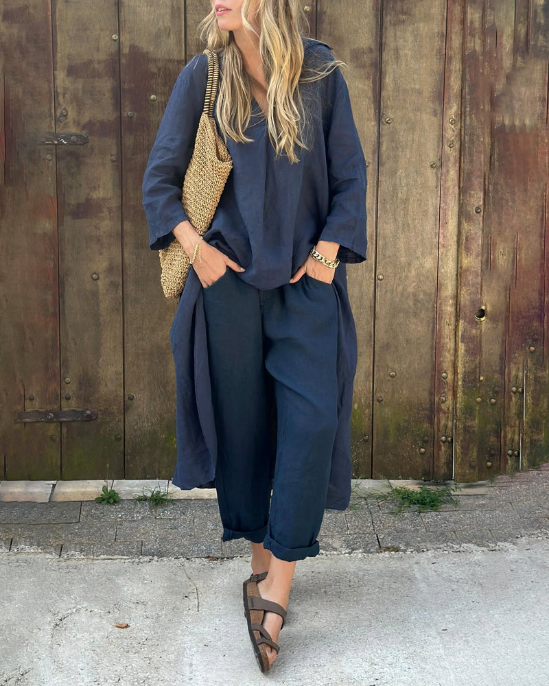 Amaya™ | Ensemble ample en lin 2 pièces