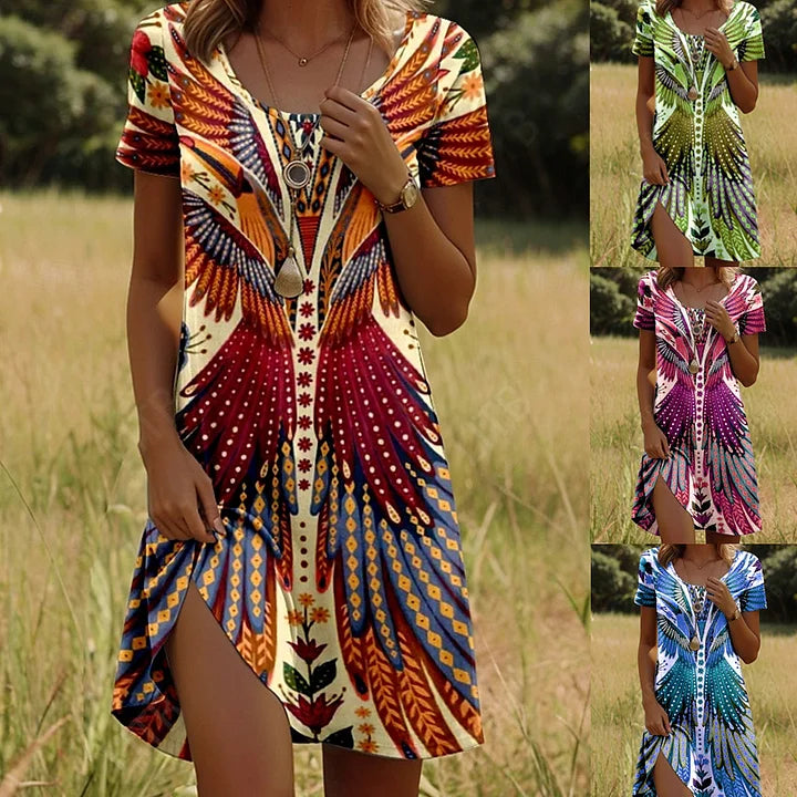 Félicie™ | Robe Courte Imprimée Tendance