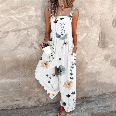 Deléna™ | Combinaison ample en lin à fleurs