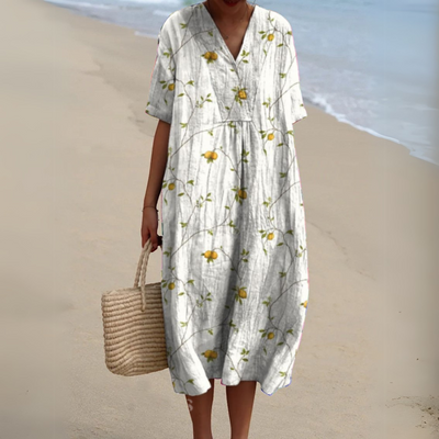 Aimée™ | Robe Fleurie Élégante