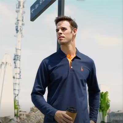 Émile™ | Polo Élégant à Manches Longues