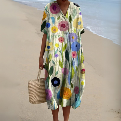 Aimée™ | Robe Fleurie Élégante