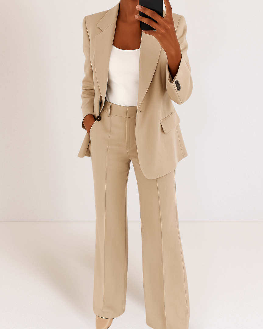 Perrine™ | Ensemble Tailleur Élégant à Coupe Structurée