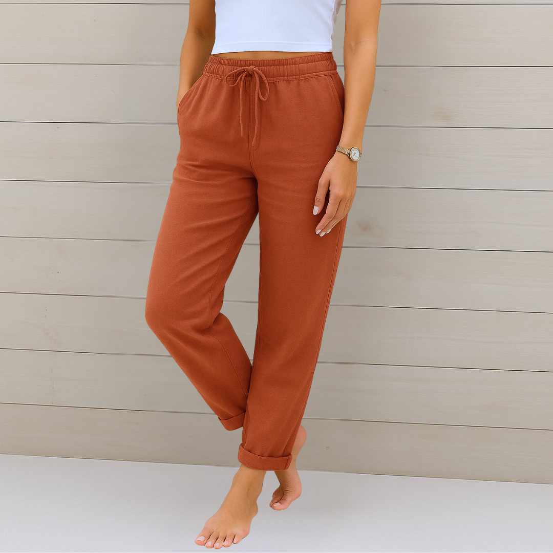 Anaé™ | Pantalon Décontracté Taille Élastique