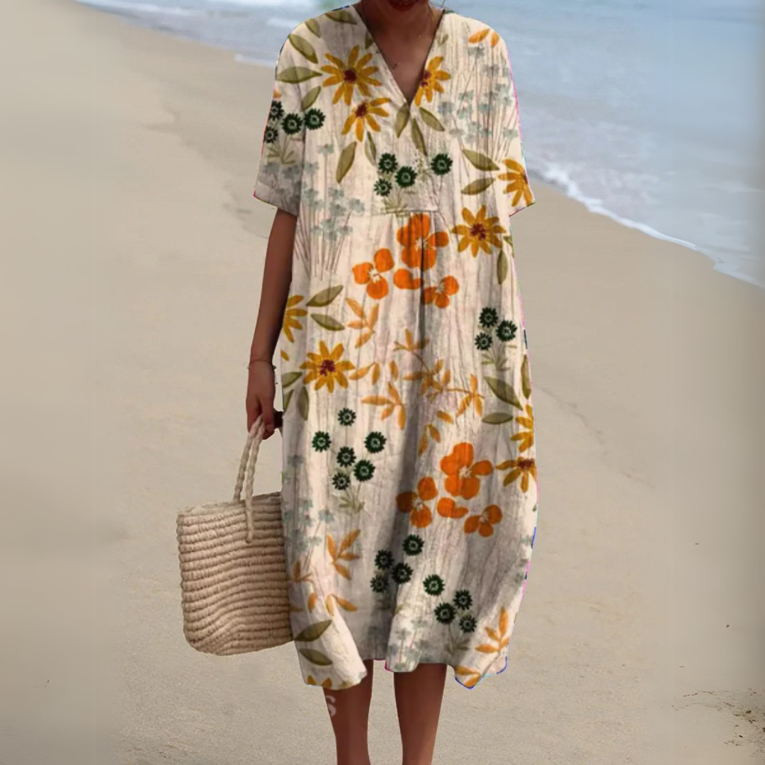 Aimée™ | Robe Fleurie Élégante