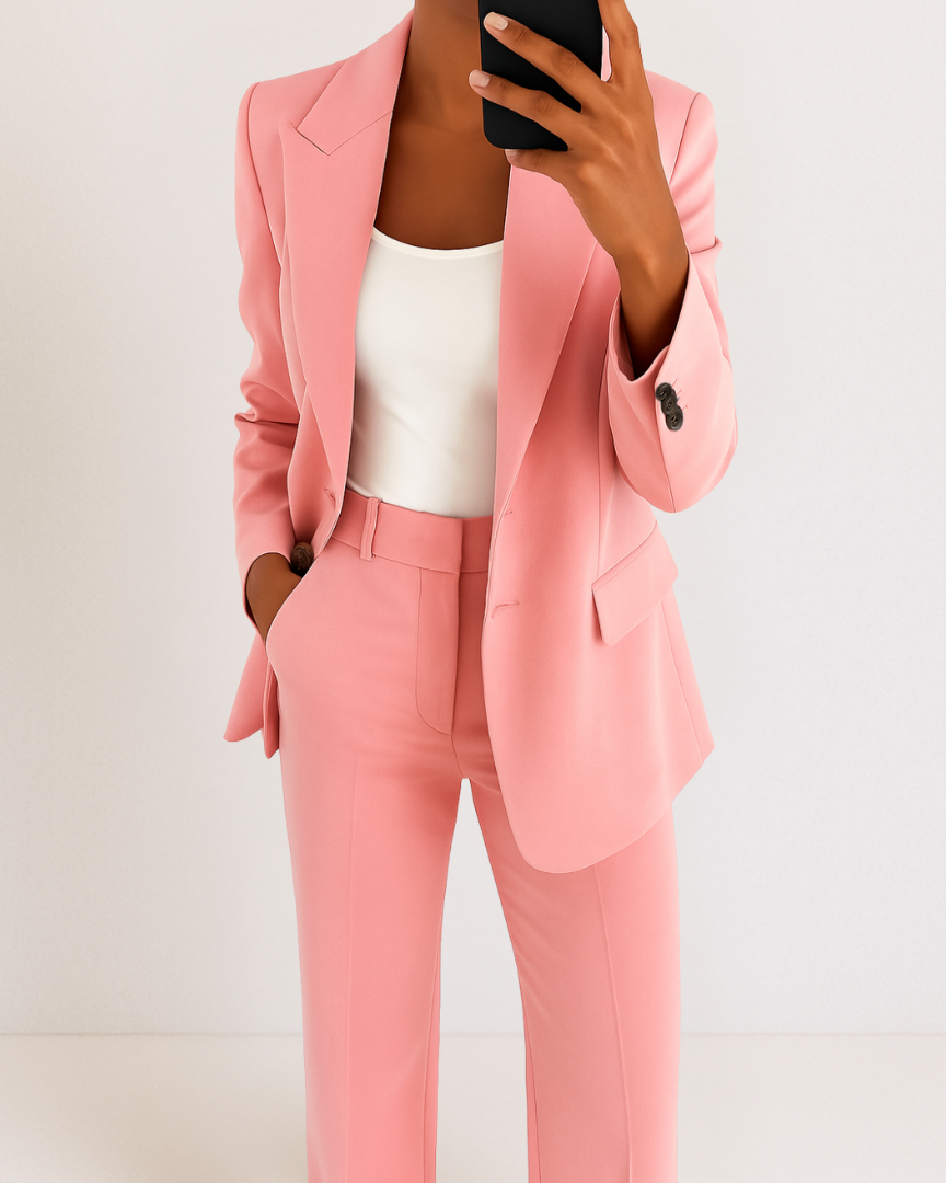 Perrine™ | Ensemble Tailleur Élégant à Coupe Structurée