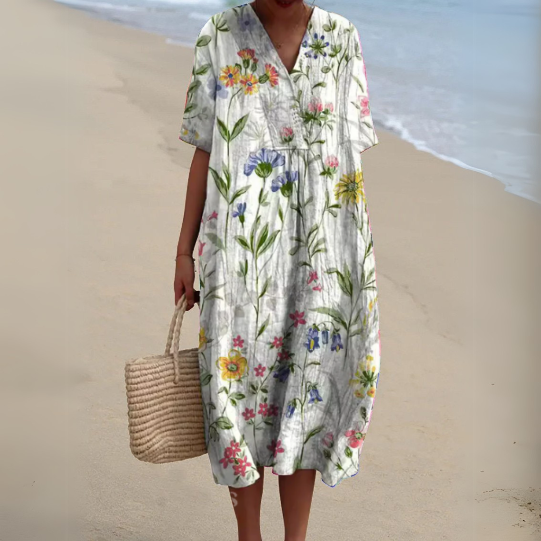 Aimée™ | Robe Fleurie Élégante