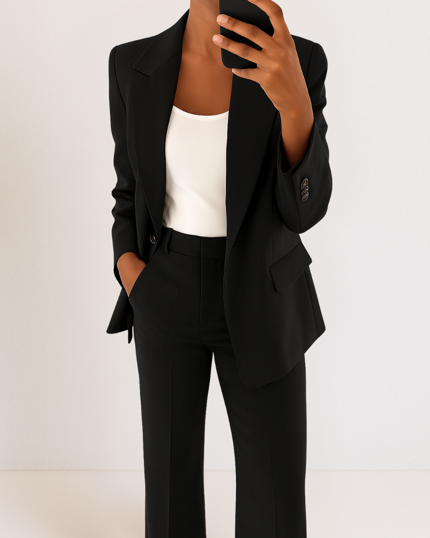 Perrine™ | Ensemble Tailleur Élégant à Coupe Structurée