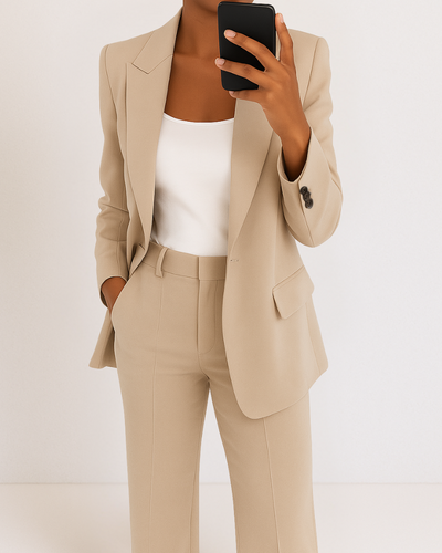 Perrine™ | Ensemble Tailleur Élégant à Coupe Structurée