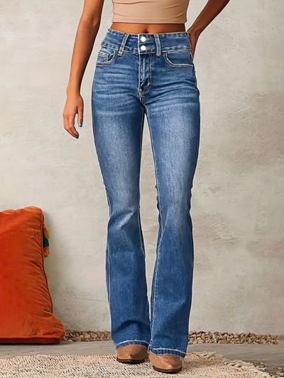 Camille™ | Jean Évasé Taille Haute