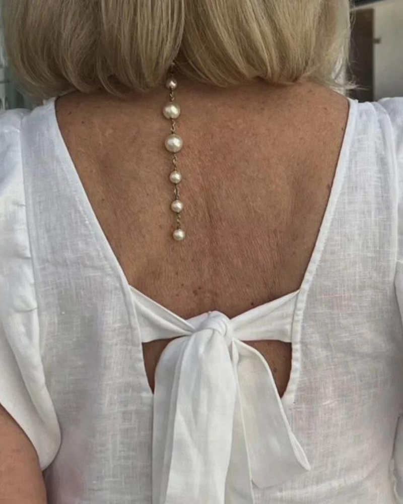 Luna | Élégante robe sans manches en lin de coton