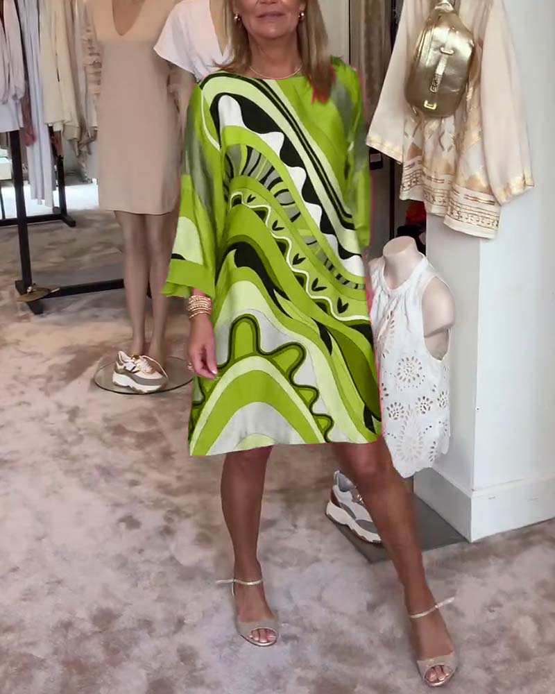 Amara | Robe élégante à col rond