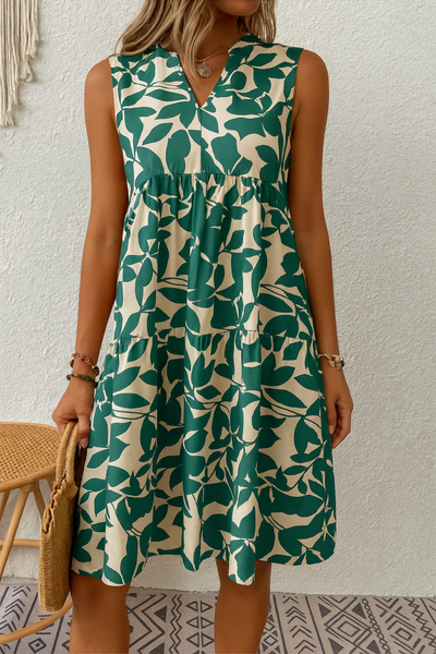 Élisa™ | Robe D’été Sans Manches à Imprimé