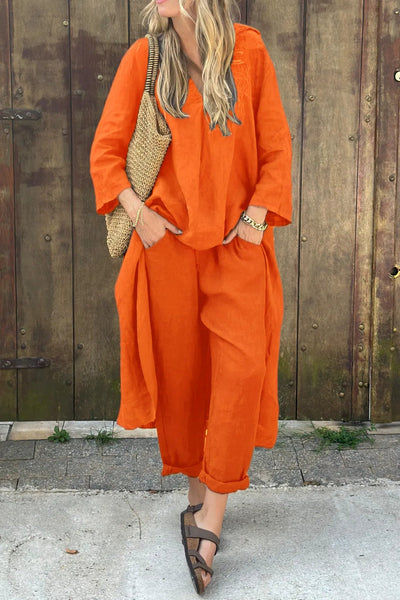 Amaya™ | Ensemble ample en lin 2 pièces