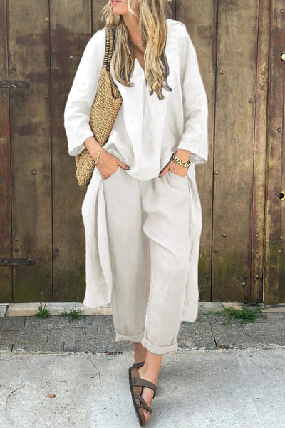 Amaya™ | Ensemble ample en lin 2 pièces