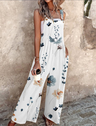 Deléna™ | Combinaison ample en lin à fleurs