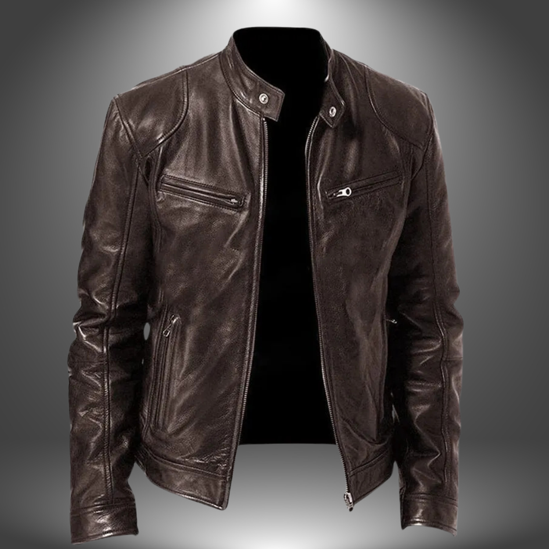 Lazaro™ | Blouson Motard Homme en Similicuir