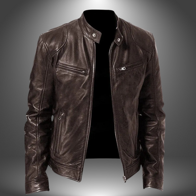 Lazaro™ | Blouson Motard Homme en Similicuir