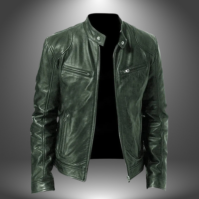 Lazaro™ | Blouson Motard Homme en Similicuir