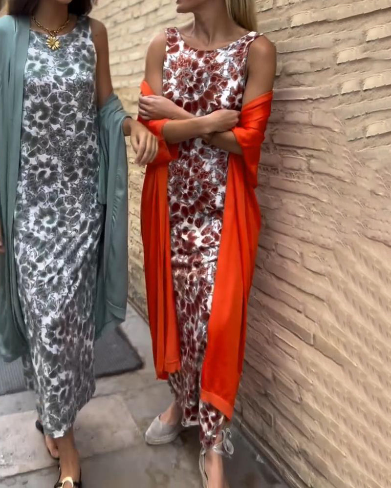 Léonie™ | Ensemble Bohème avec Kimono Drapé