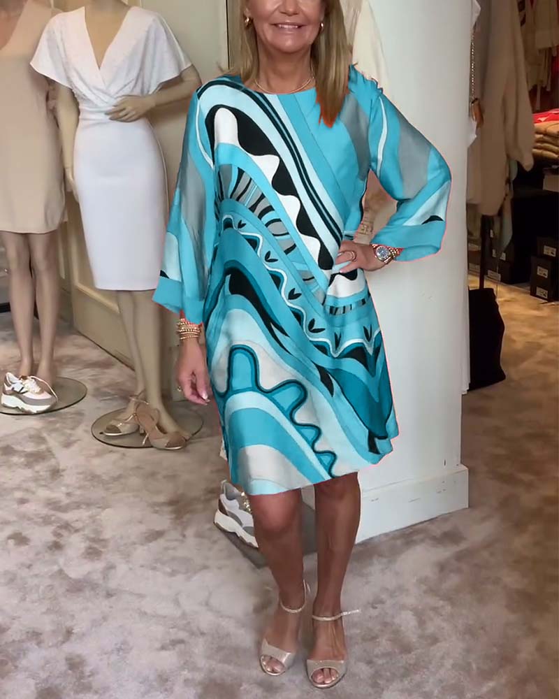 Amara | Robe élégante à col rond