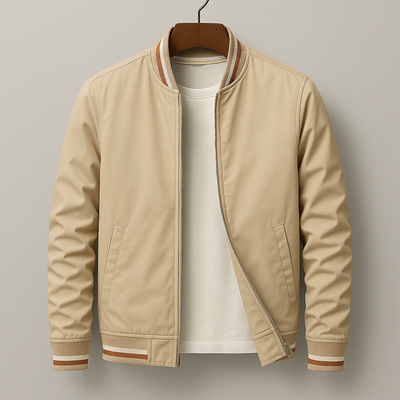 Adrien™ | Veste Bomber Élégante à Détails Rayés