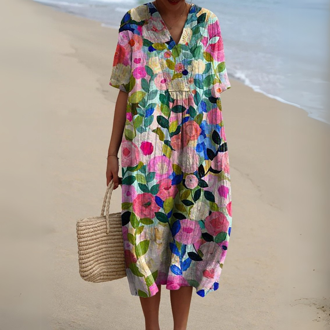 Aimée™ | Robe Fleurie Élégante