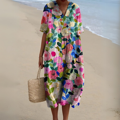 Aimée™ | Robe Fleurie Élégante