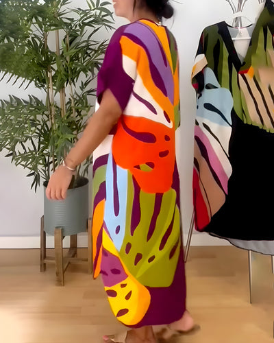 Allegra™ | Robe d’Été Colorée à Motifs Abstraits