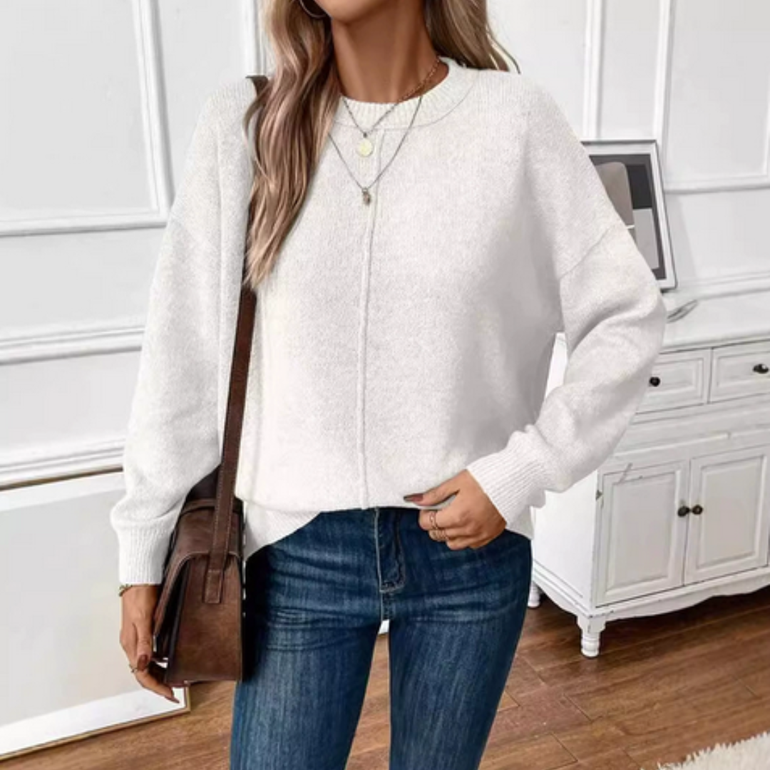Elvire™ | Pull décontracté col rond