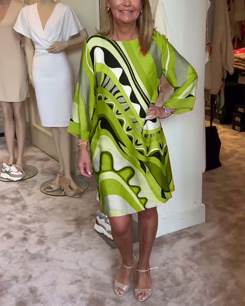 Amara | Robe élégante à col rond