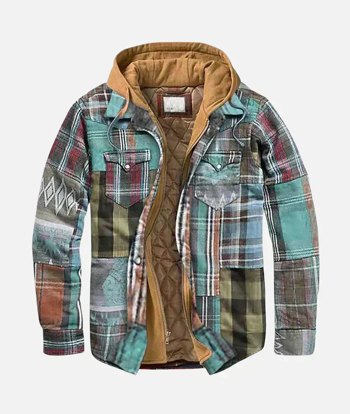 Darel™ | Veste à carreaux matelassée