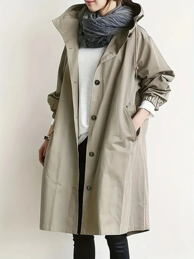 Cléophée™ | Trench-coat long décontracté pour femme