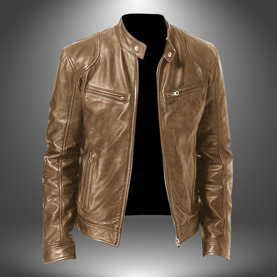 Lazaro™ | Blouson Motard Homme en Similicuir