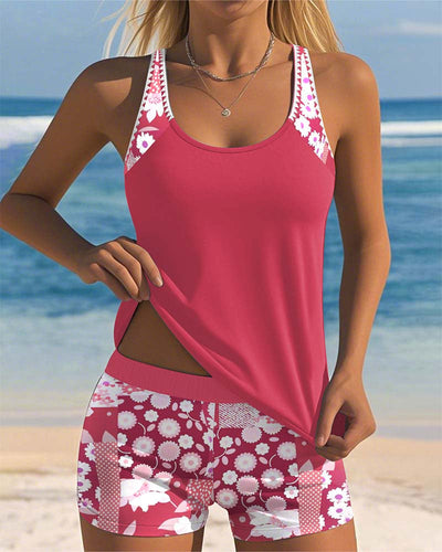 Énora™ | Maillot de Bain 2 Pièces Confortable à Motif Floral