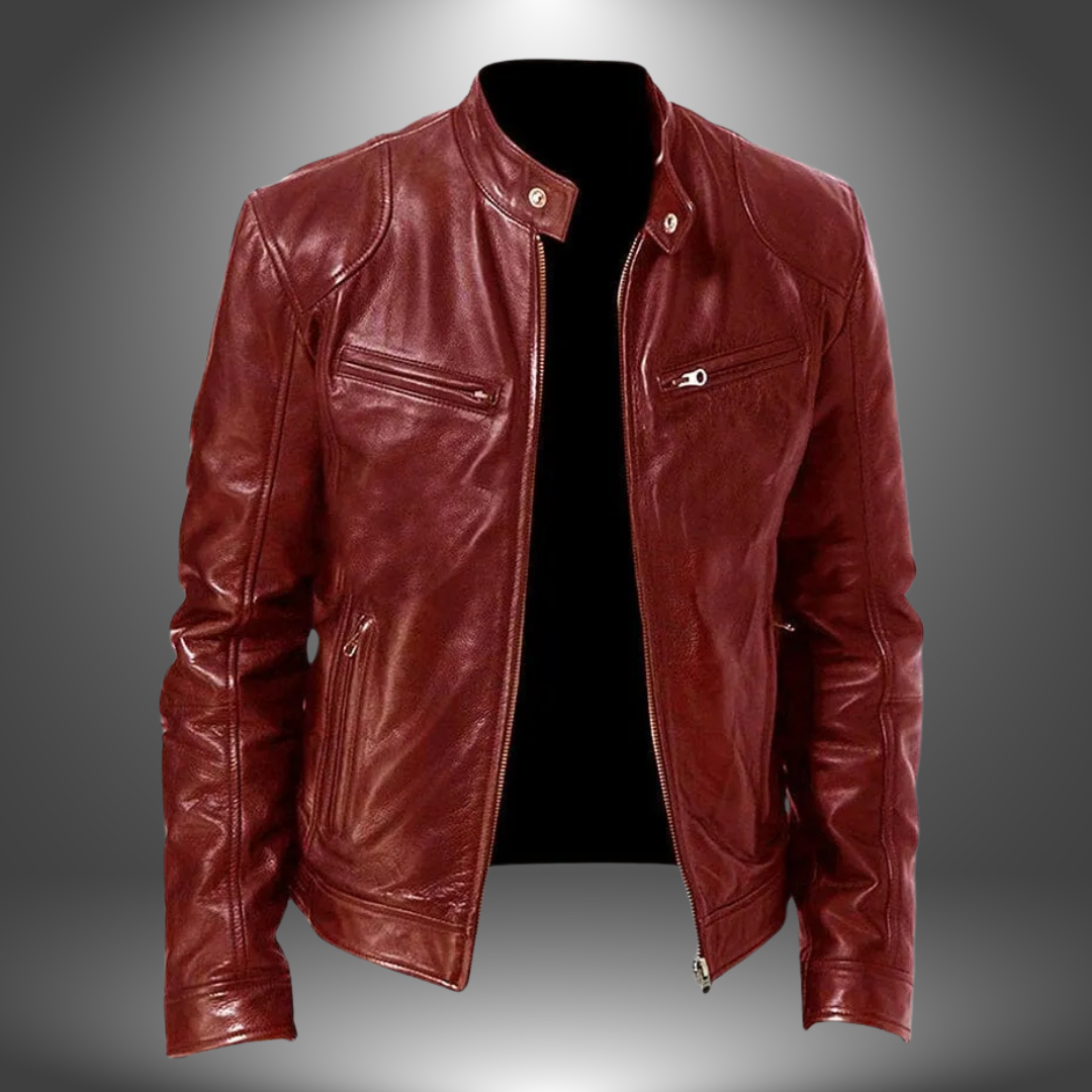 Lazaro™ | Blouson Motard Homme en Similicuir
