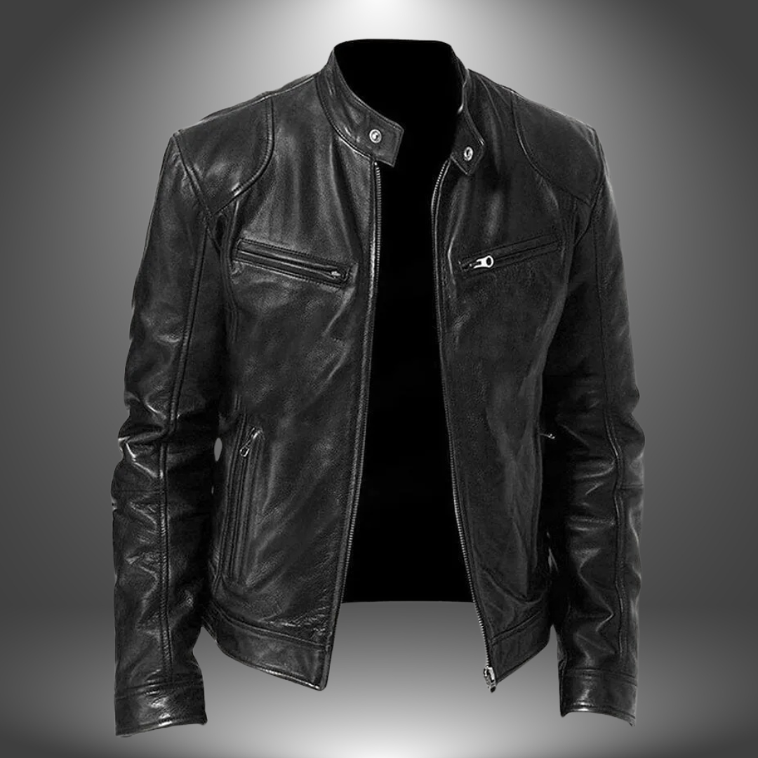 Lazaro™ | Blouson Motard Homme en Similicuir