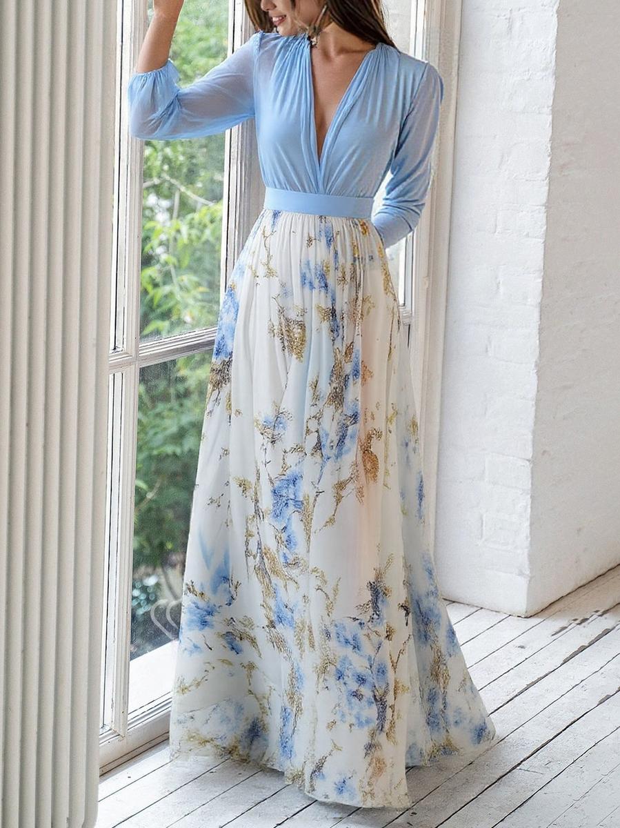 Geneviève™ | Robe Longue Éclat Pastel &amp; Élégance Flottante