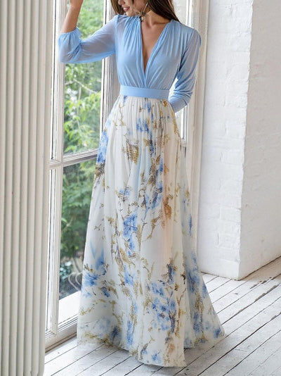 Geneviève™ | Robe Longue Éclat Pastel &amp; Élégance Flottante