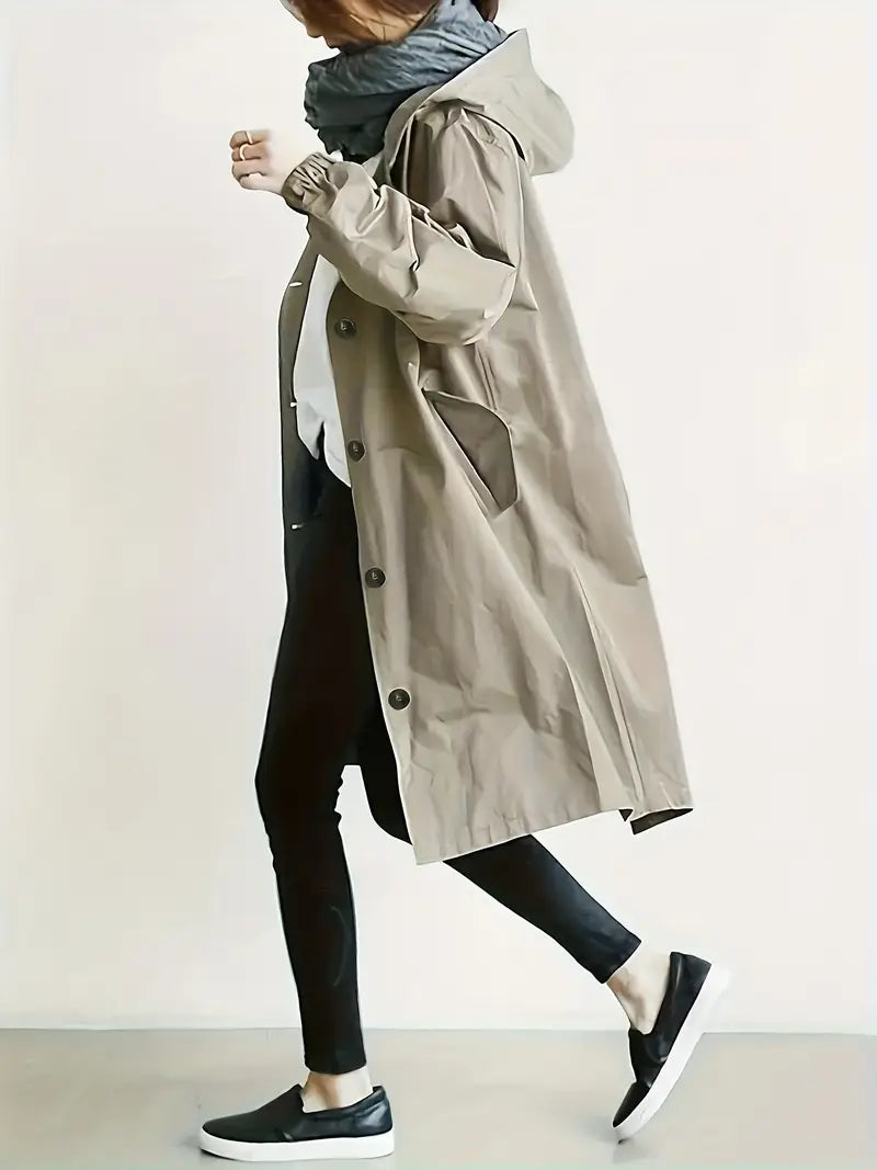 Cléophée™ | Trench-coat long décontracté pour femme