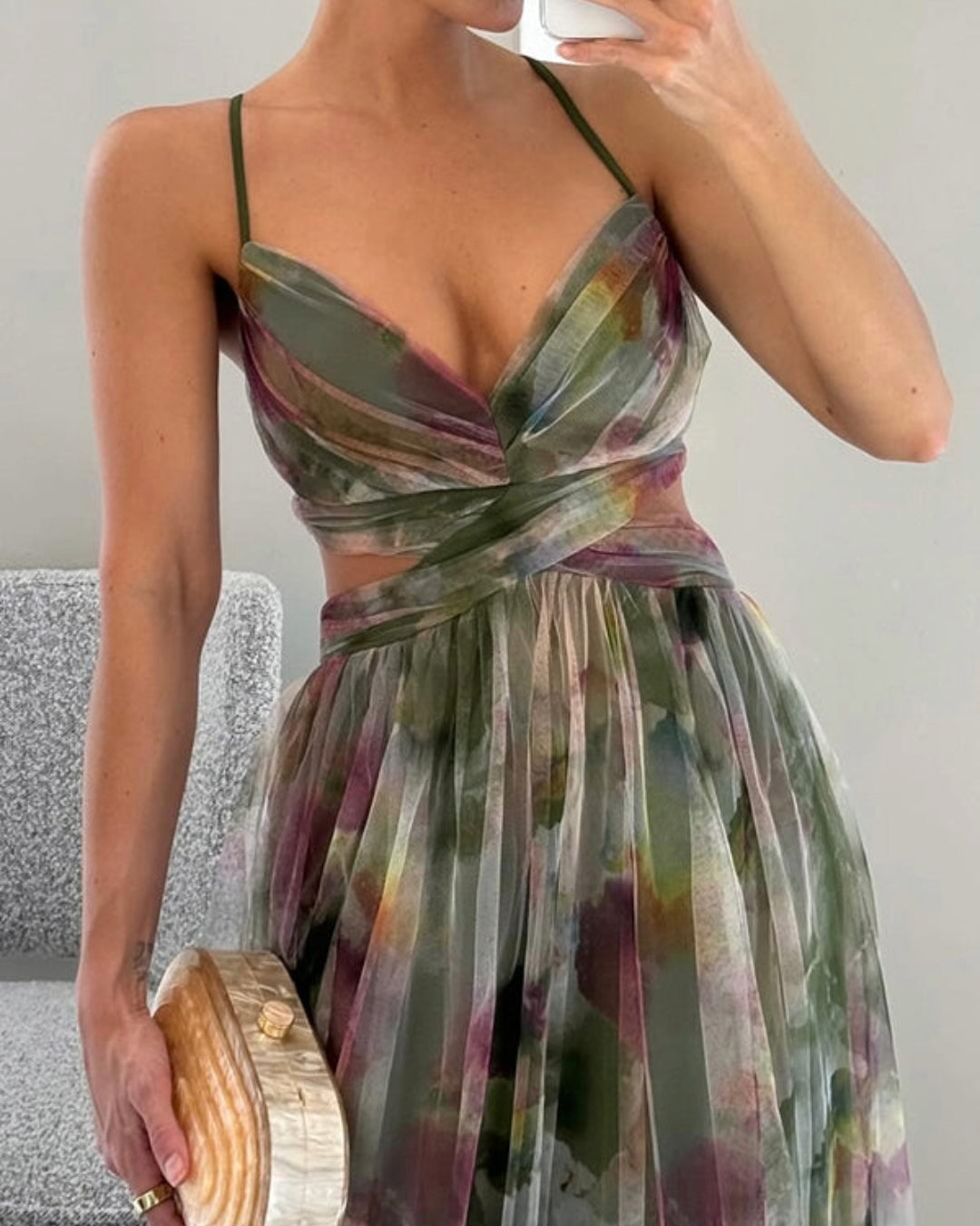 Céleste™ | Robe Longue Éclat Aquarelle