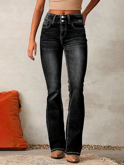 Camille™ | Jean Évasé Taille Haute
