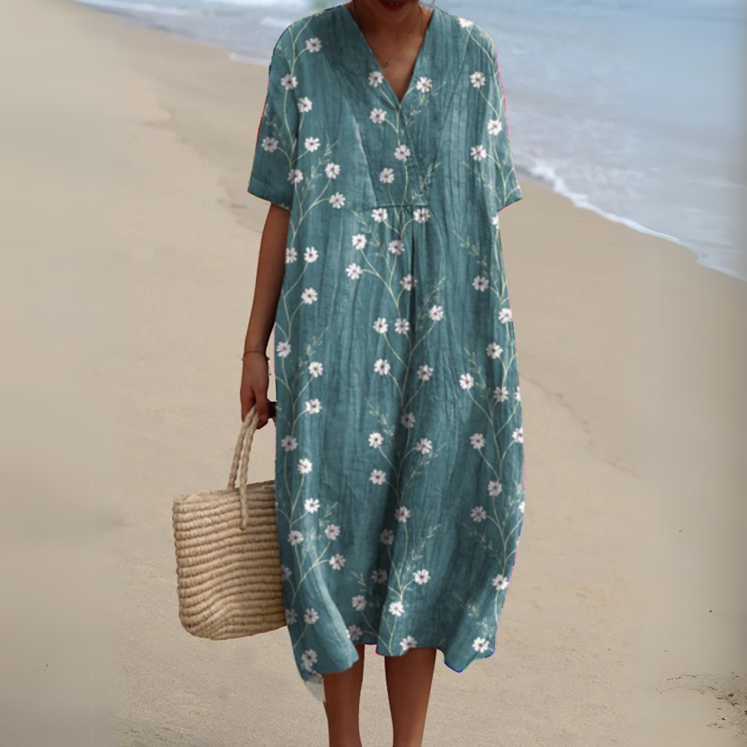 Aimée™ | Robe Fleurie Élégante
