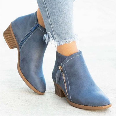 Maelis™ | Bottines à talon bas avec fermeture éclair