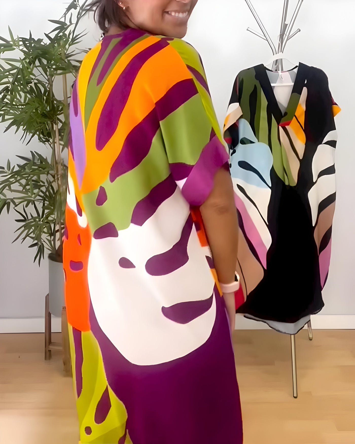 Allegra™ | Robe d’Été Colorée à Motifs Abstraits