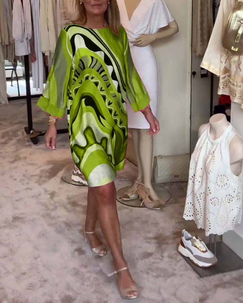 Amara | Robe élégante à col rond