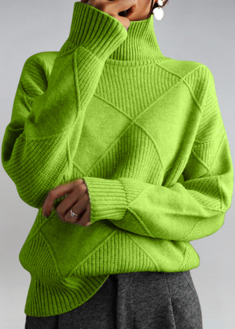 Taurien™ | Pull Structuré à Col Montant