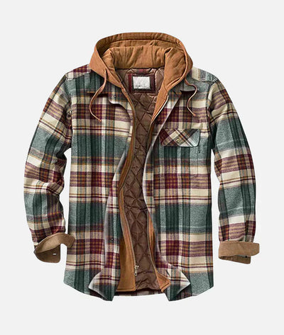 Darel™ | Veste à carreaux matelassée