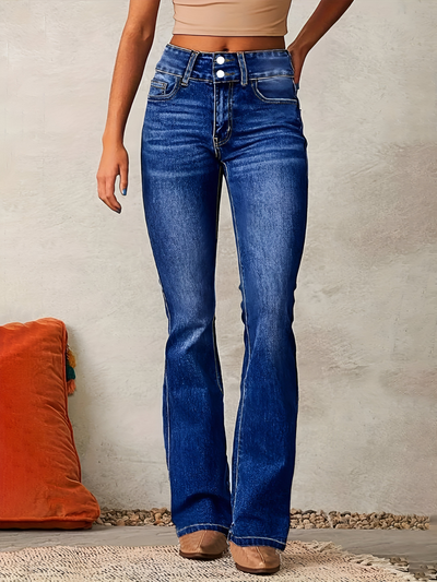 Camille™ | Jean Évasé Taille Haute